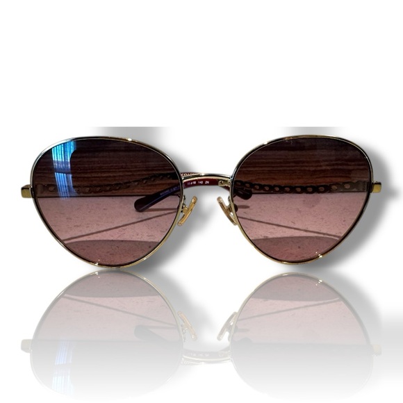 Coach HC7114 Signature Chain Oval Sunglasses full inclusion - Picture 2 of 9